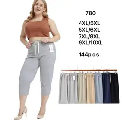 Бриджі жіночі БАТАЛ (4XL-5XL, 5XL-6XL, 7XL-8XL, 9XL-10XL) P97888 Бриджі жіночі БАТАЛ (4XL-5XL, 5XL-6XL, 7XL-8XL, 9XL-10XL) P97888