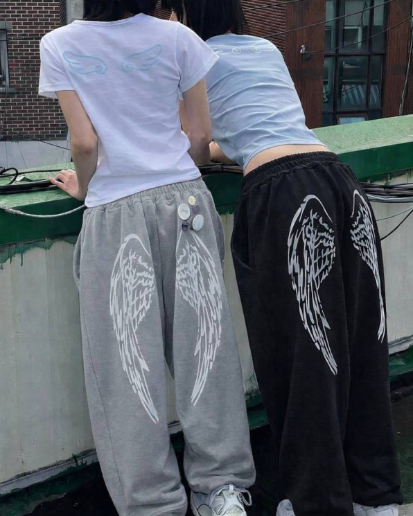 Штани на затяжках (Розмір 42-46 oversize) P005290