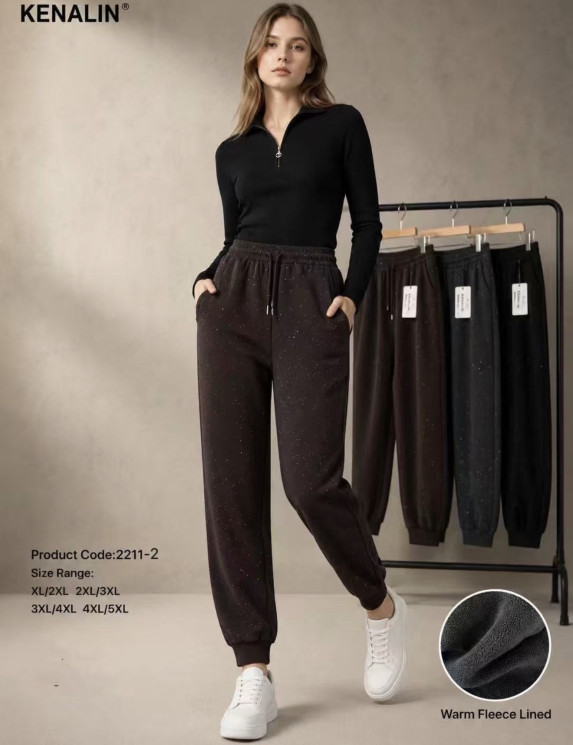 Спортивні штани жіночі (хутро) (XL-2XL, 2XL-3XL, 3XL-4XL, 4XL-5XL) A105184