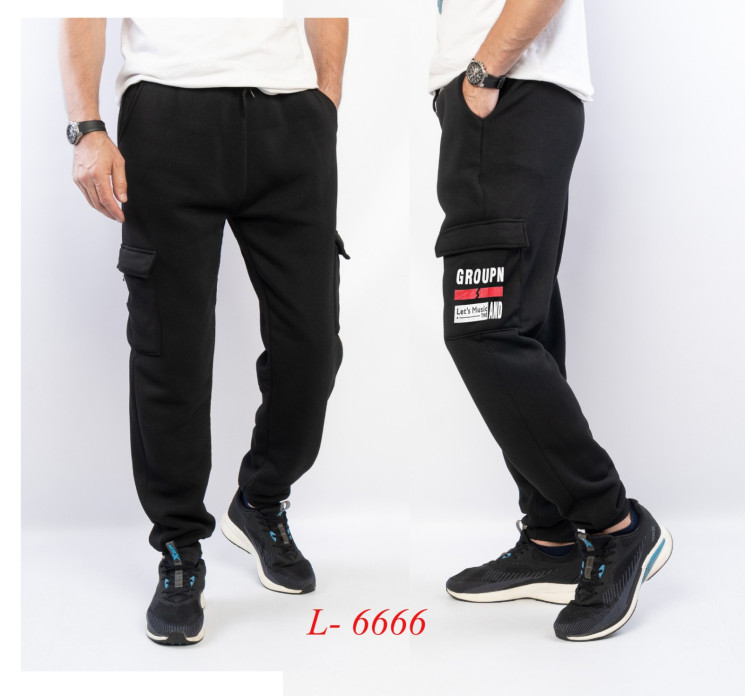 Спортивні штани чоловічі (фліс) (M,L,XL,2XL,3XL) A105623