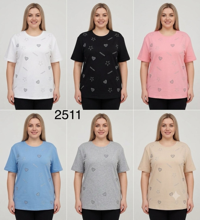 Футболка жіноча Батал ( M-L, L-XL ) N99899