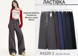 Джинси жіночі Напівбатал ( 3XL-4XL, 5XL-6XL) N95266