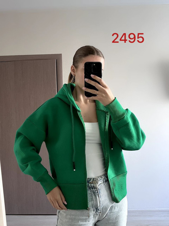 Худі на флісі жіночий (42-44; 46-48 р. )  N95082