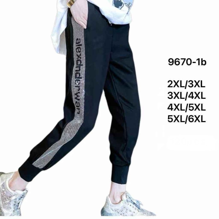 Спортивні штани жіночі ( 2XL-3XL, 3XL-4XL, 4XL-5XL, 5XL-6XL) N95934