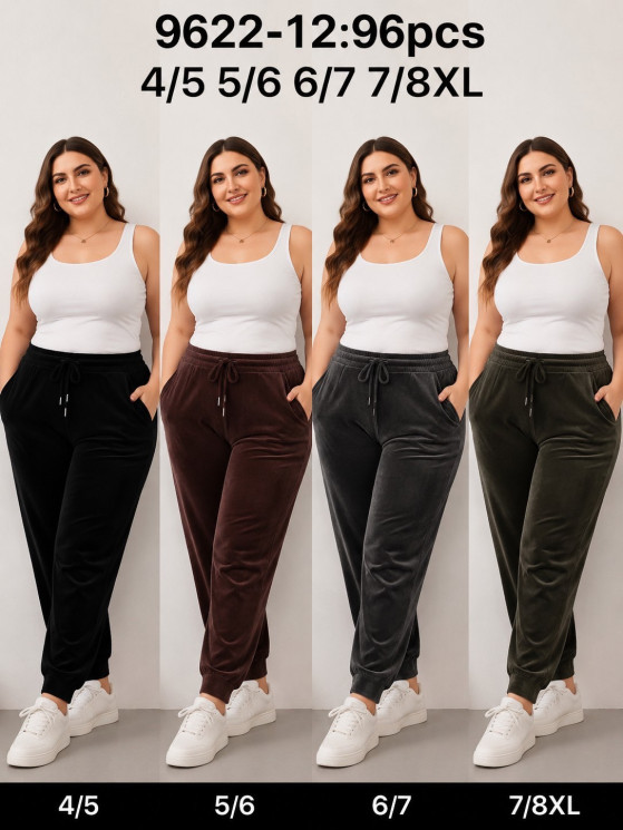 Спортивні штани жіночі БАТАЛ (4XL-5XL, 5XL-6XL, 6XL-7XL, 7XL-8XL) P101283