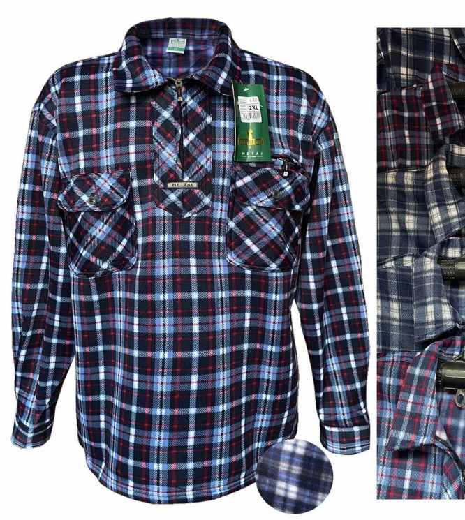 Сорочка чоловіча (фліс) (XL,2XL,3XL,4XL,5XL) A105658