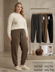 Спортивні штани жіночі (фліс) БАТАЛ (3XL-4XL, 4XL-5XL, 5XL-6XL, 6XL-7XL) A104308