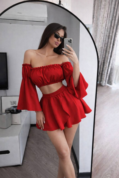 Комплект топ + спідничка (Розмір: Xs/S M/L) P002104