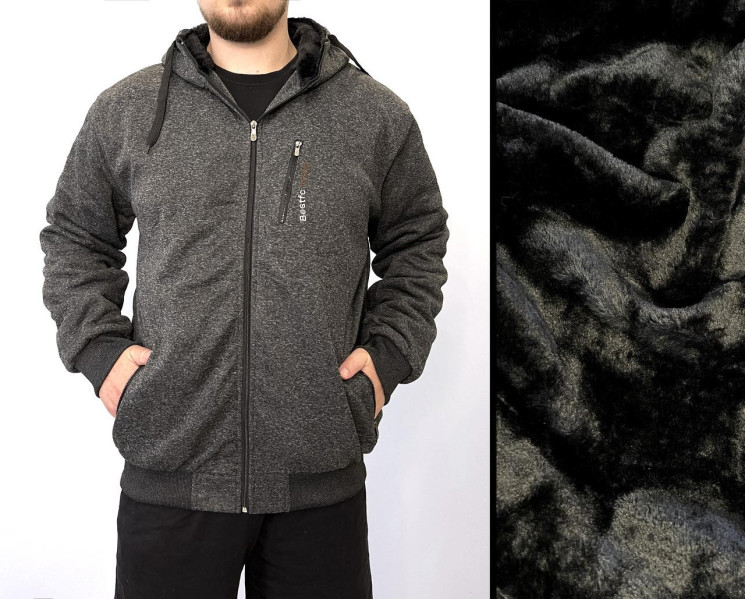 Кофта чоловіча (хутро) (XL,2XL,3XL,4XL,5XL) A105671
