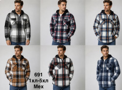 Сорочка чоловіча (хутро) (XL,2XL,3XL,4XL,5XL) A105209