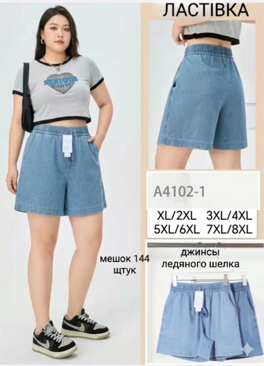 Шорти жіночі БАТАЛ (XL-2XL, 3XL-4XL, 5XL-6XL, 7XL-8XL) P100521