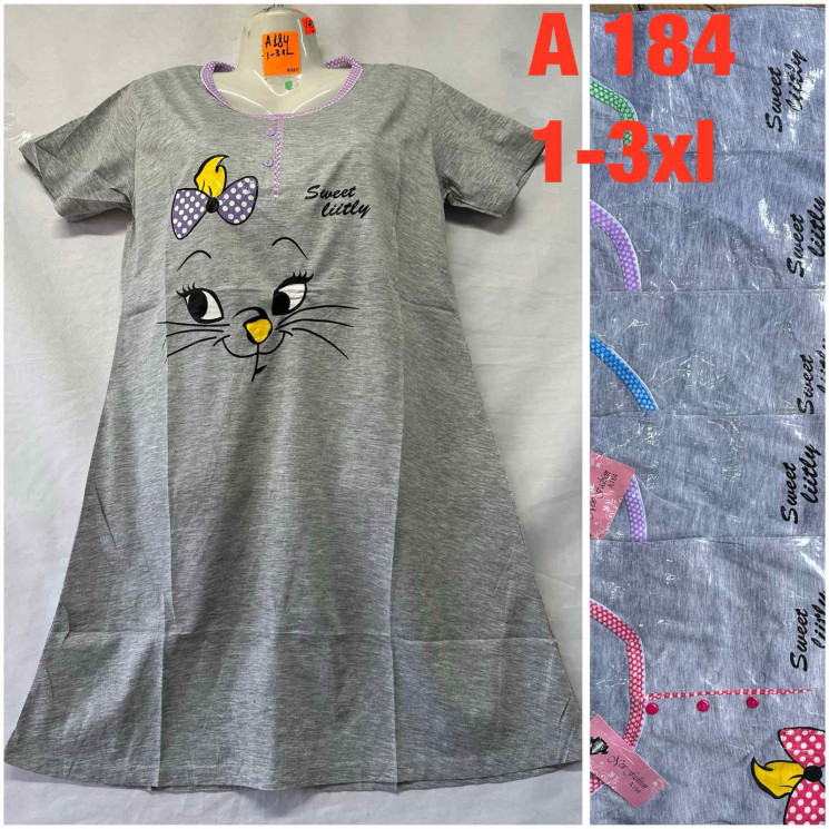 Нічна сорочка жіноча  ( XL, 2XL, 3XL)  N96733