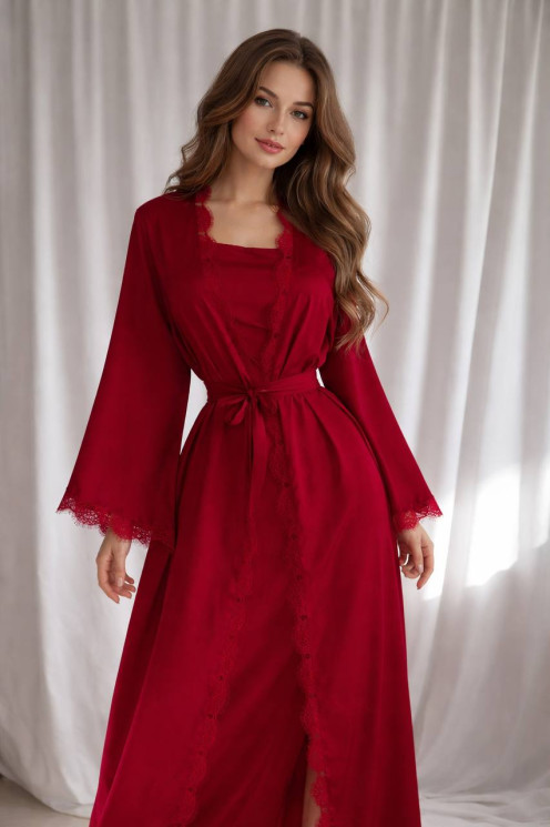 Комплект : халат + сукня  жіночий ( Xs-S, M-L) N94587