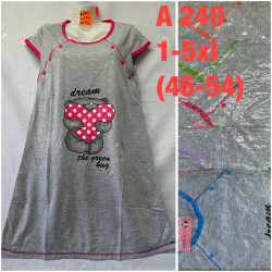Нічна сорочка для грудного годування жіноча ( XL, 2XL, 3XL, 4XL, 5XL)  N96735