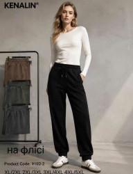 Спортивні штани жіночі (фліс) (XL-2XL, 2XL-3XL, 3XL-4XL, 4XL-5XL) A105592