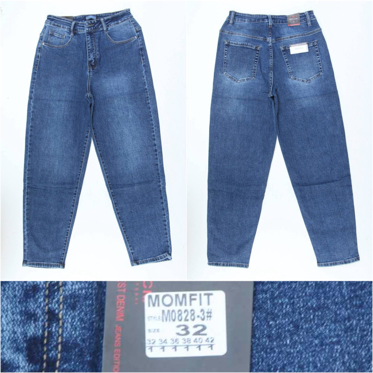 Джинси жіночі (МОМ) (32,34,36,38,40,42 р.) P102529