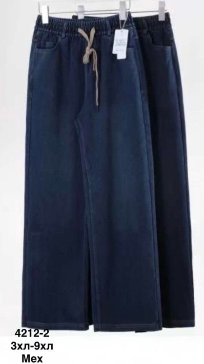 Джинси жіночі (хутро) НАПІВБАТАЛ (3XL-4XL, 5XL-6XL, 7XL-8XL, 9XL-10XL) A105255