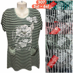 Футболка жіноча Напівбатал ( 3XL-6XL) N96468