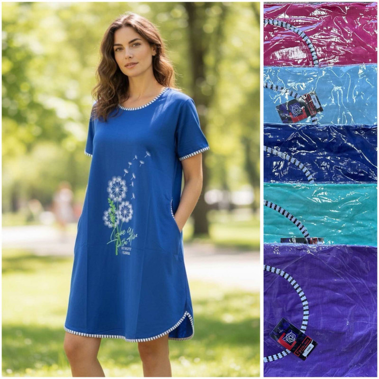 Нічна сорочка жіноча ( 4XL - 7XL)  N100238