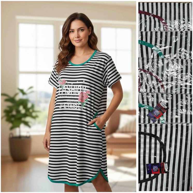 Нічна сорочка жіноча ( 4XL - 7XL)  N100239
