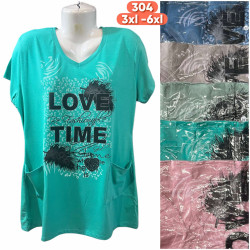 Футболка жіноча Напівбатал ( 3XL-6XL) N96470
