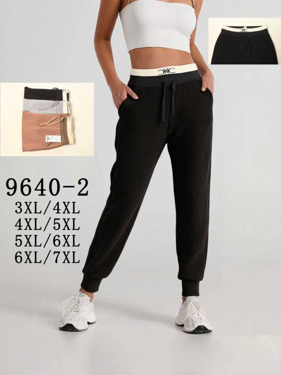 Спортивний штани жіночі БАТАЛ (3XL-4XL, 4XL-5XL, 5XL-6XL, 6XL-7XL) P94534